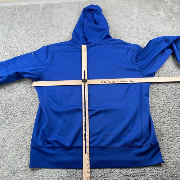 New York Giants Hoodie Mens XL Blue Team Issued Game Worn Coach Nike Pullover - Picture 4 of 11